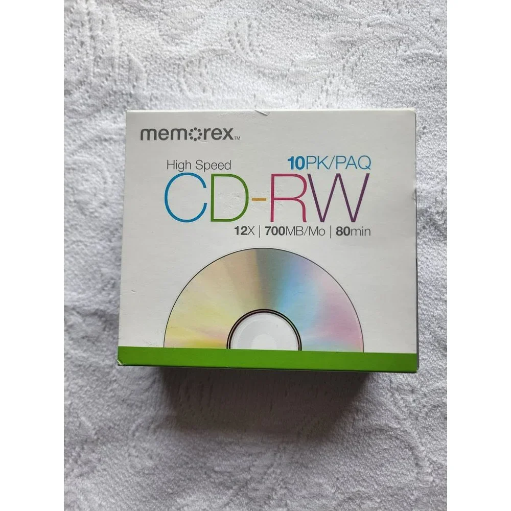 Memorex High Speed CD-RW 12X 700MB/ 80 min, 10 Pack - Picture 7 of 10
